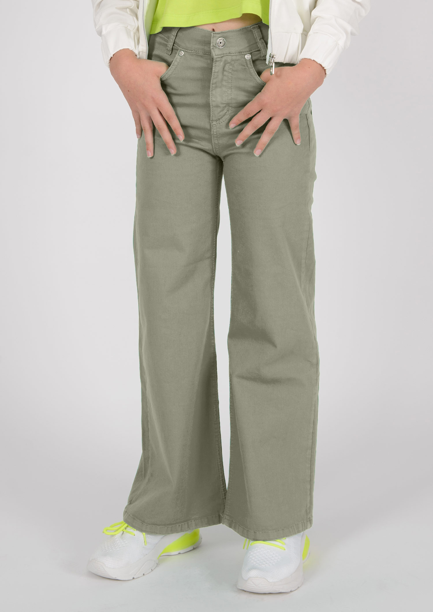 1346-Girls Wide Leg Pant available in Slim,Normal