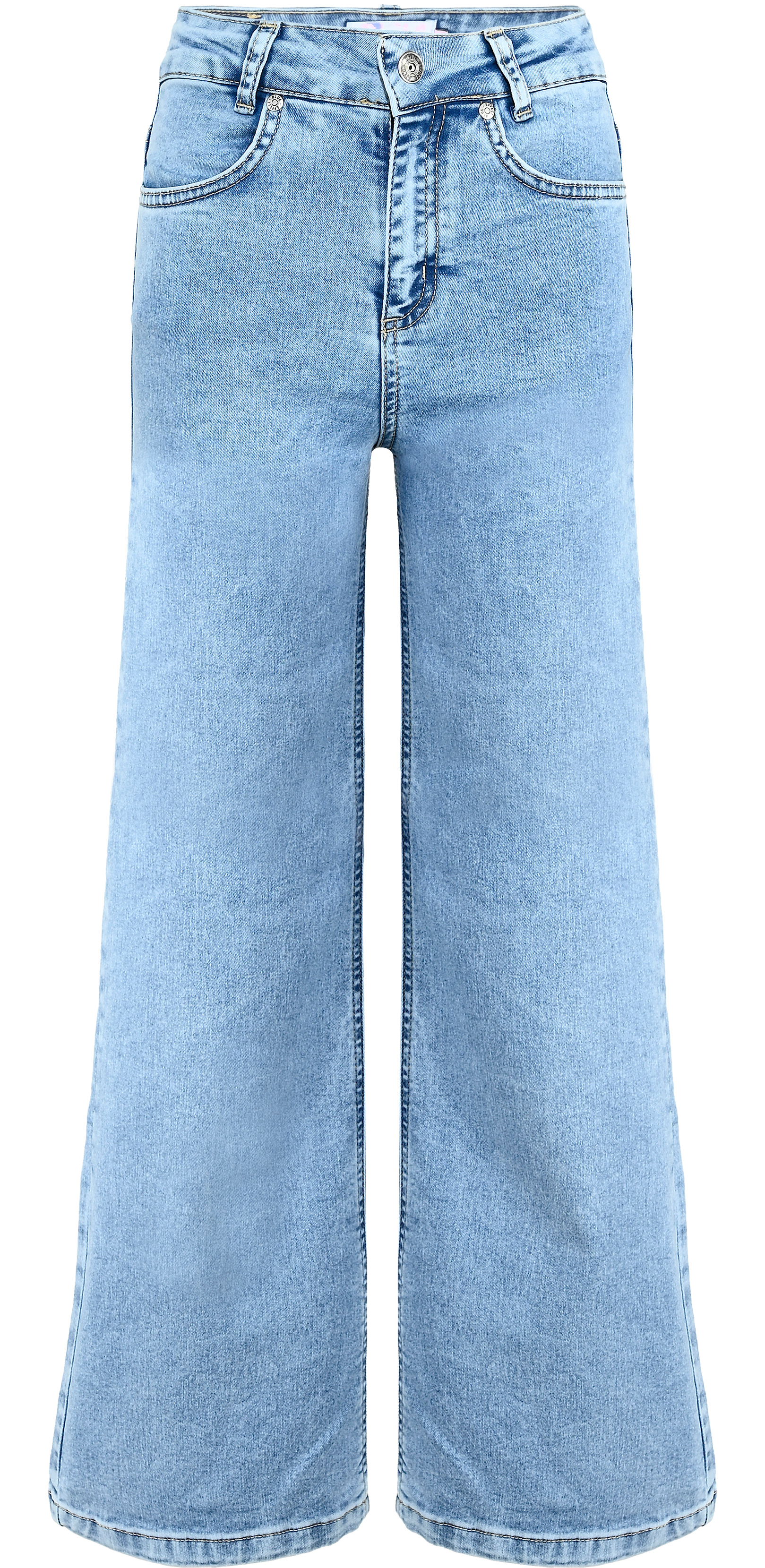 1324-Girls Wide Leg Jeans Cropped, verfügbar in Normal