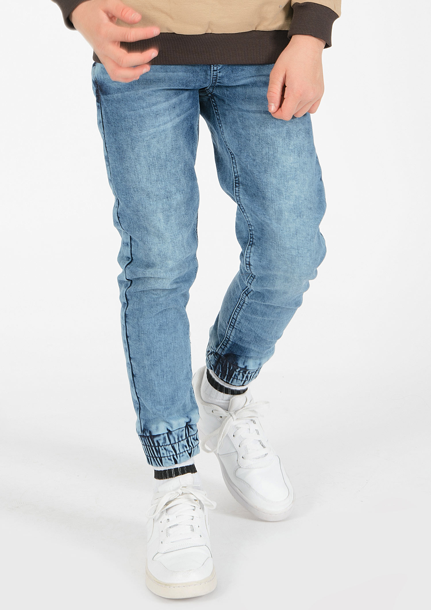 2848-Boys Sweat Denim Joggpant available in Normal