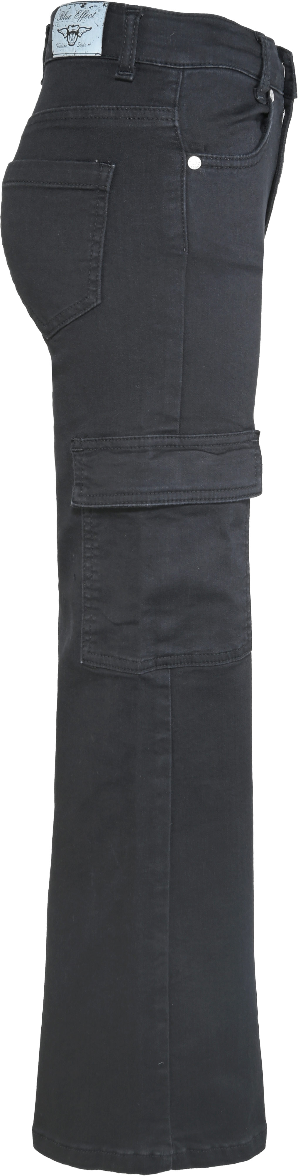 1373-Girls Wide Leg Cargo Jean Ultrastretch, available in Slim,Normal