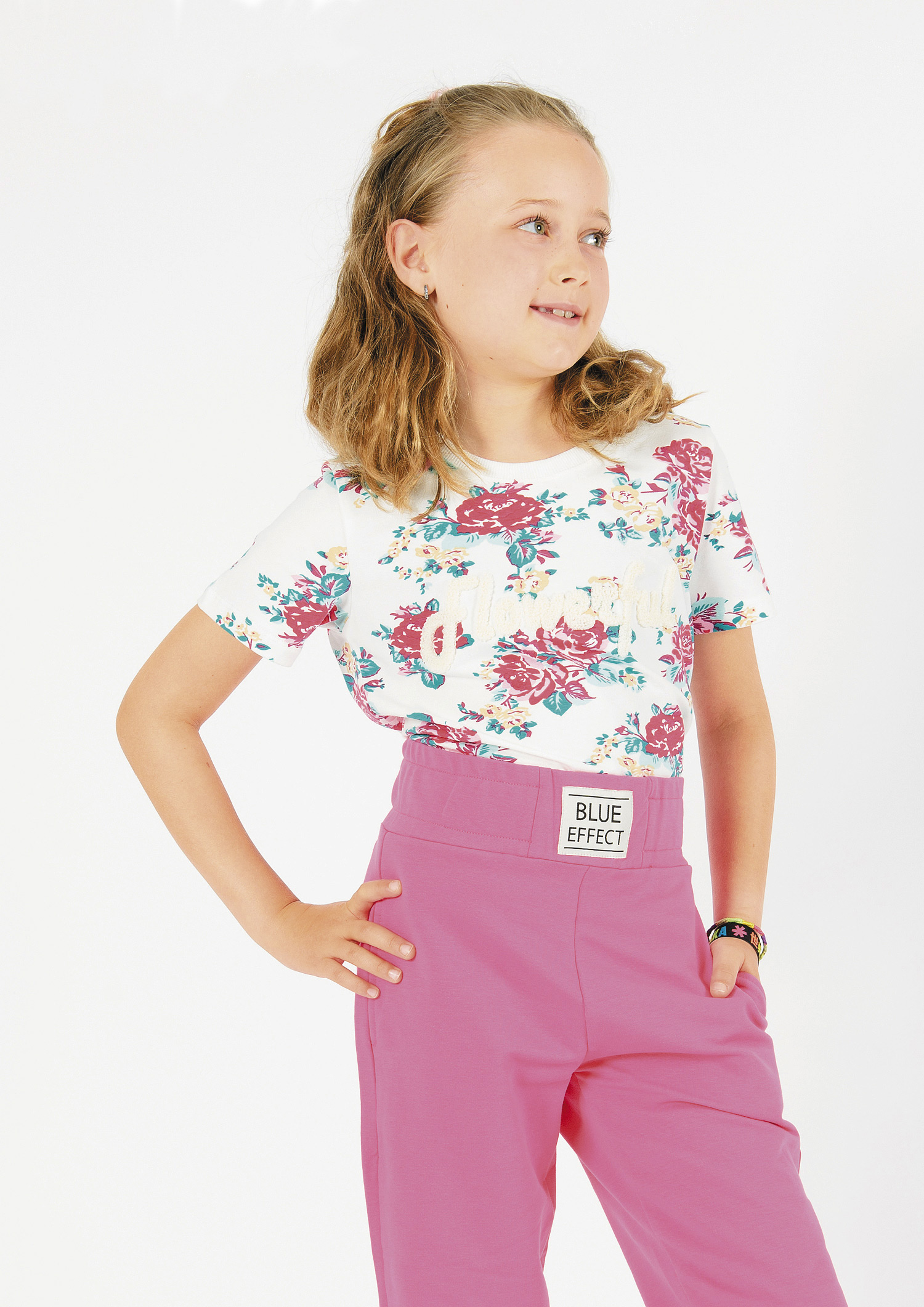 5739-Girls T-Shirt -Flowerful 5739-Girls T-Shirt -Flowerful