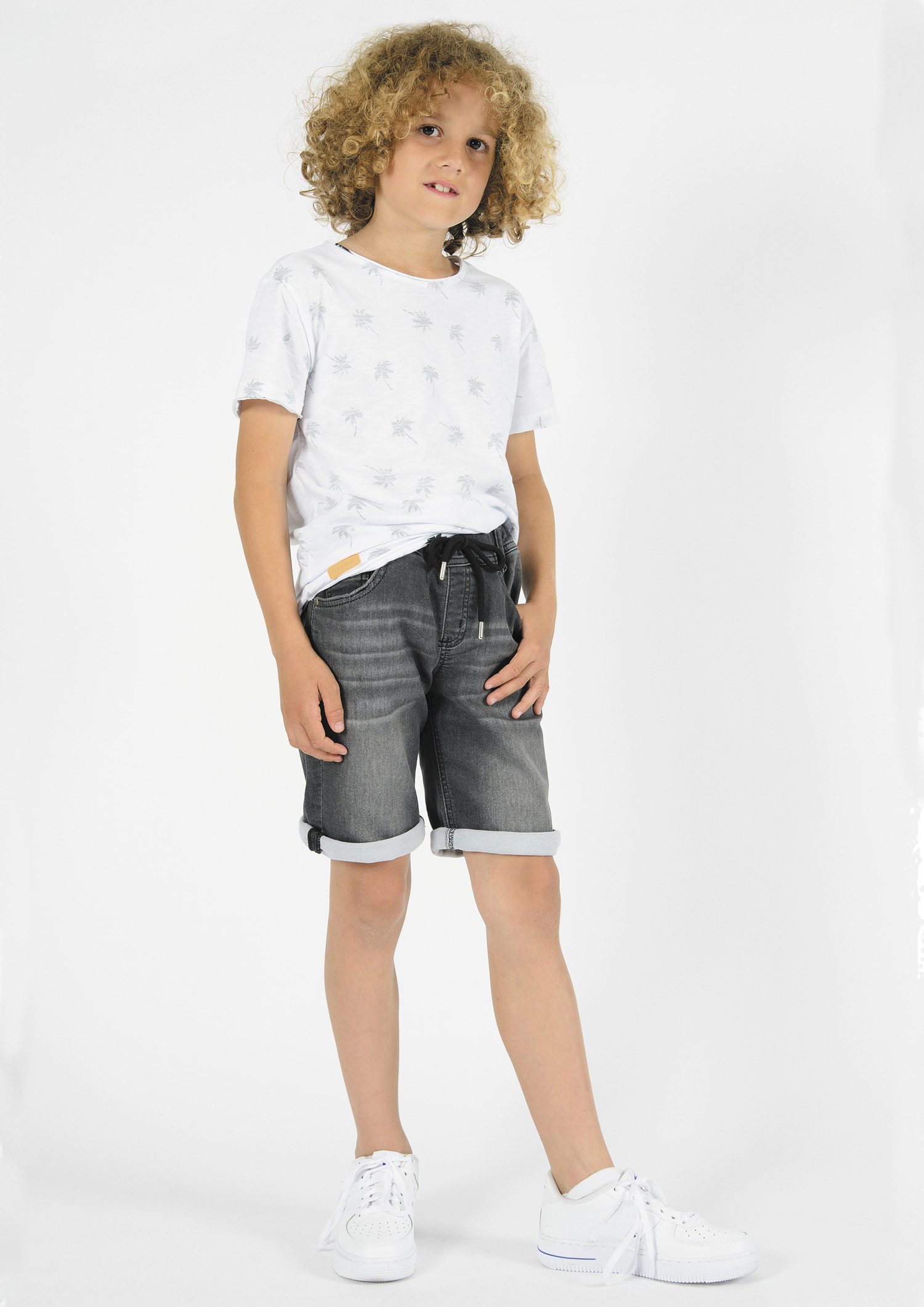 4831-Boys Jogg Short Sweat Denim, available in Normal