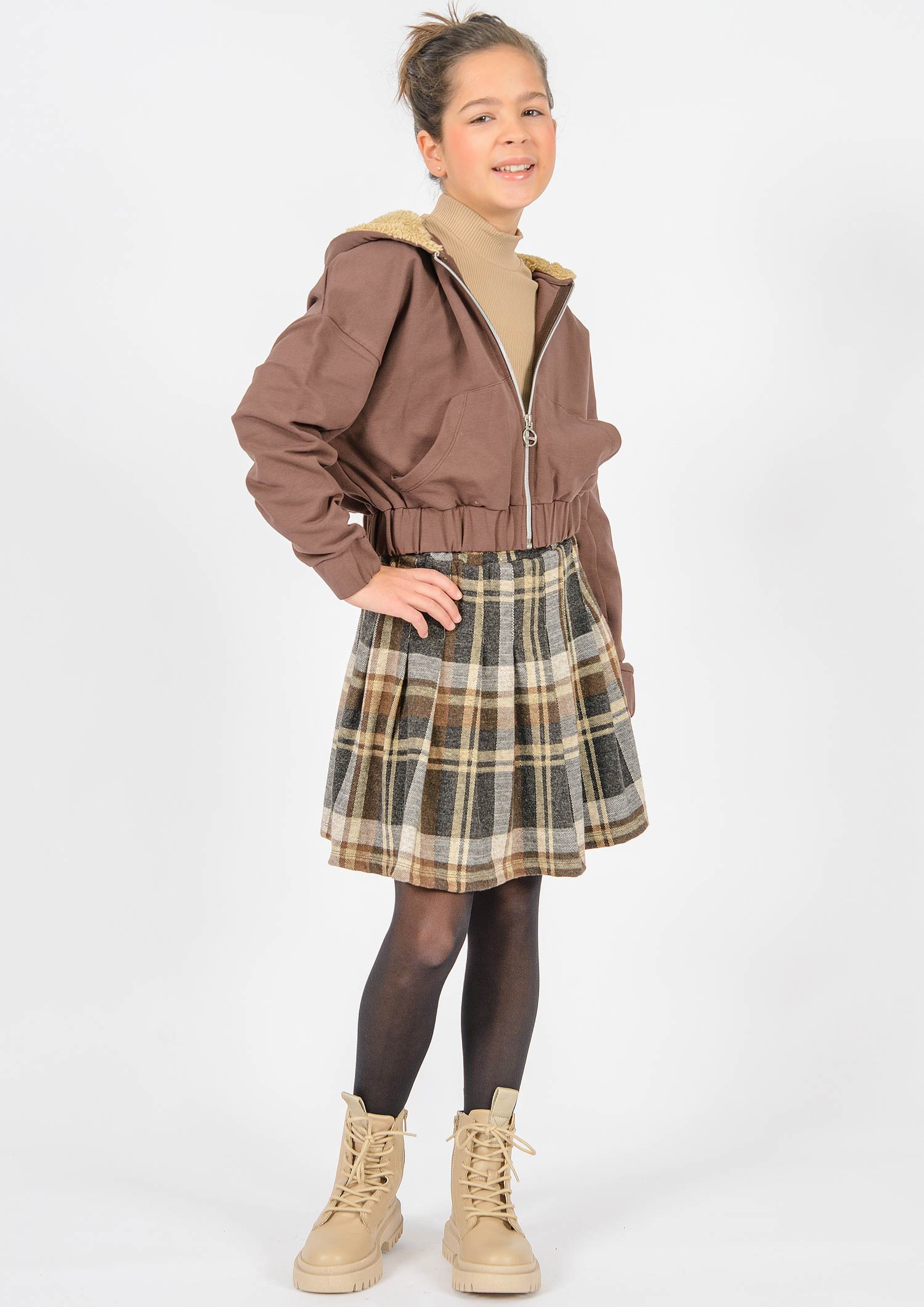 3264-JRNY Girls Pleated Skirt