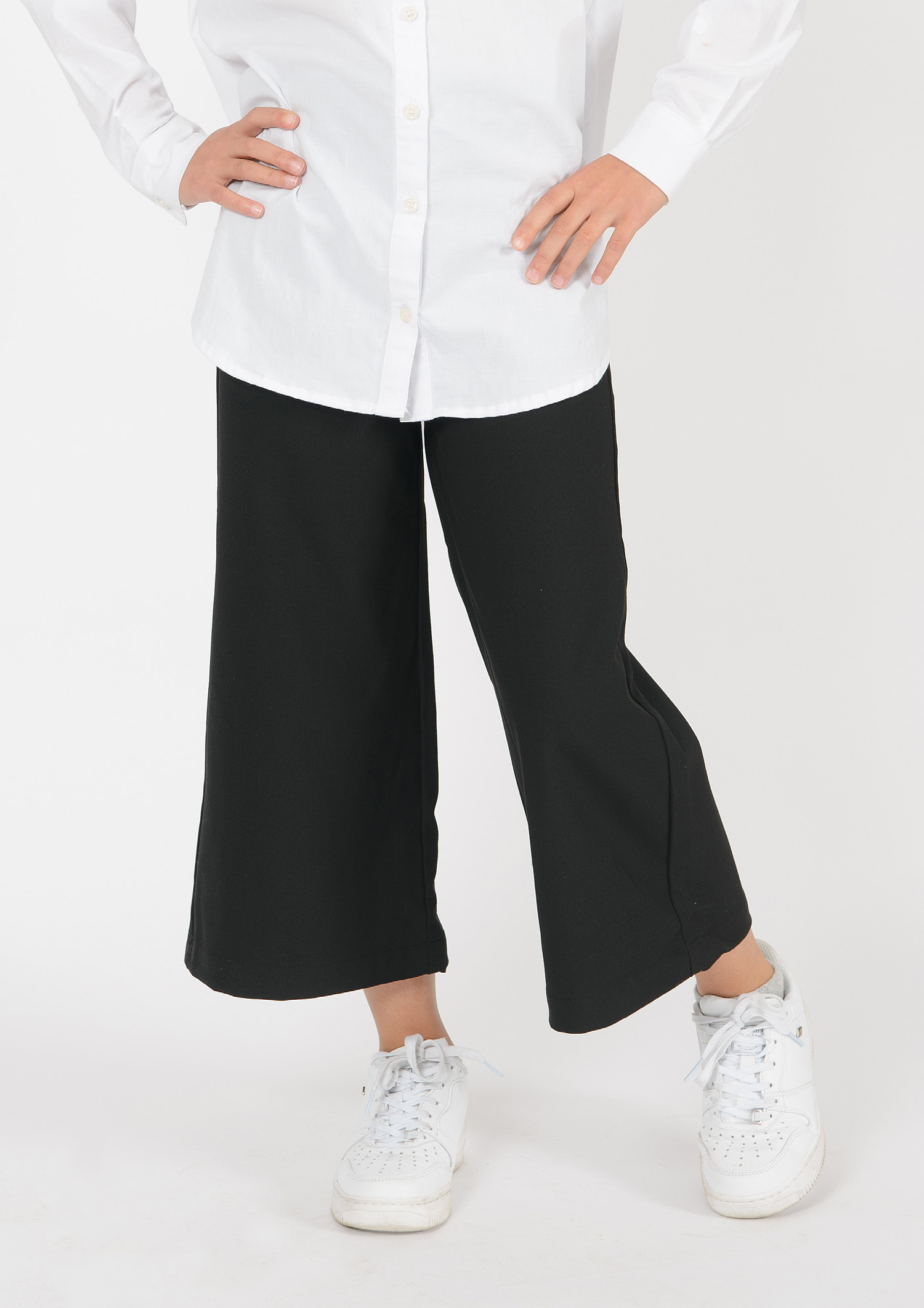 1371-Girls Cropped Culotte available in Slim, Normal