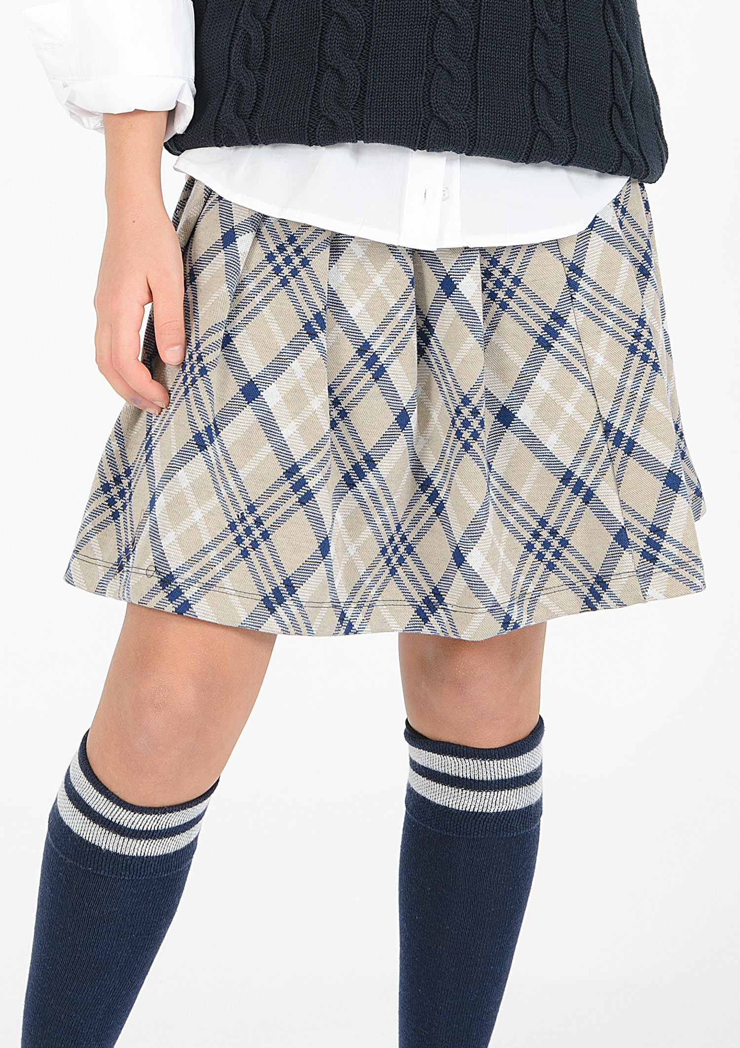3264-Girls Pleated Skirt