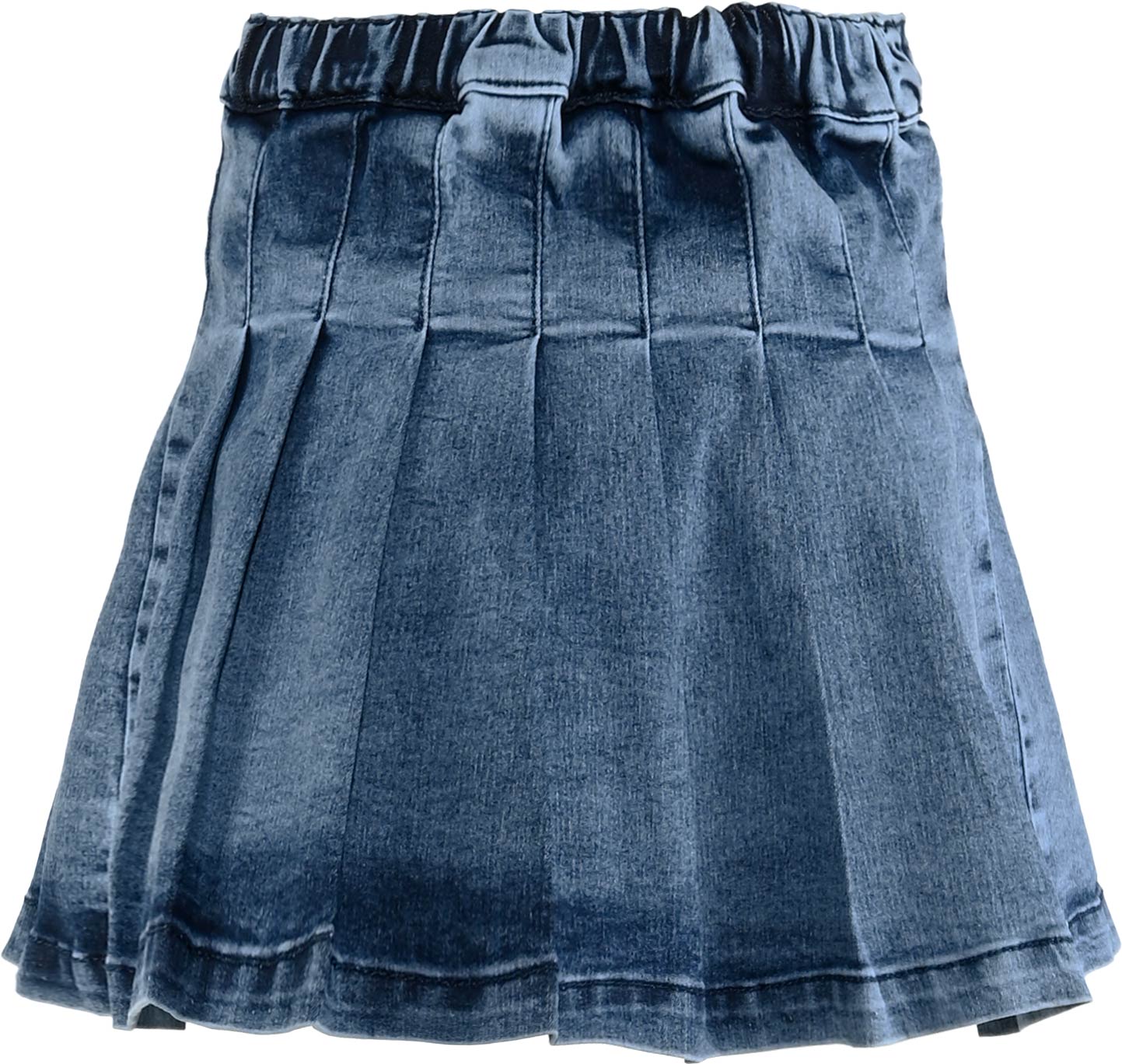 3321-Girls Pleated Jean Skirt