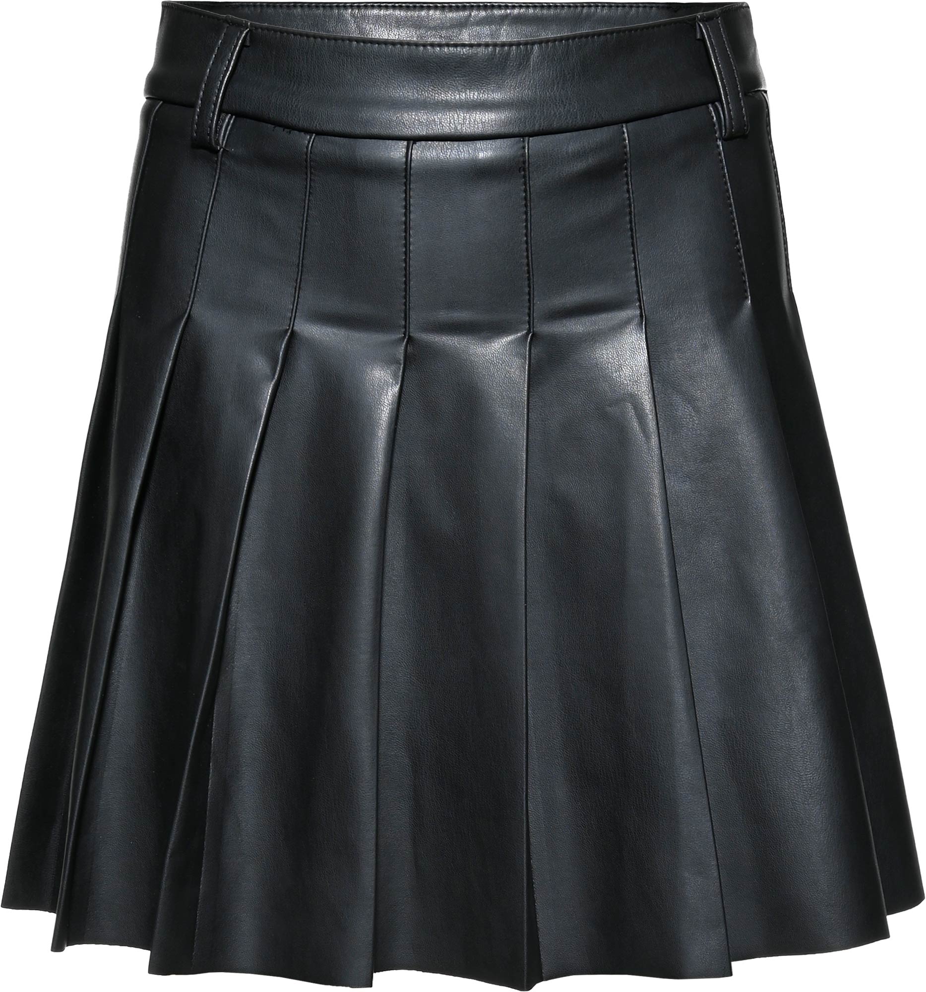 3354-Girls Pleated Skirt Leather Effect, verfügbar in Normal