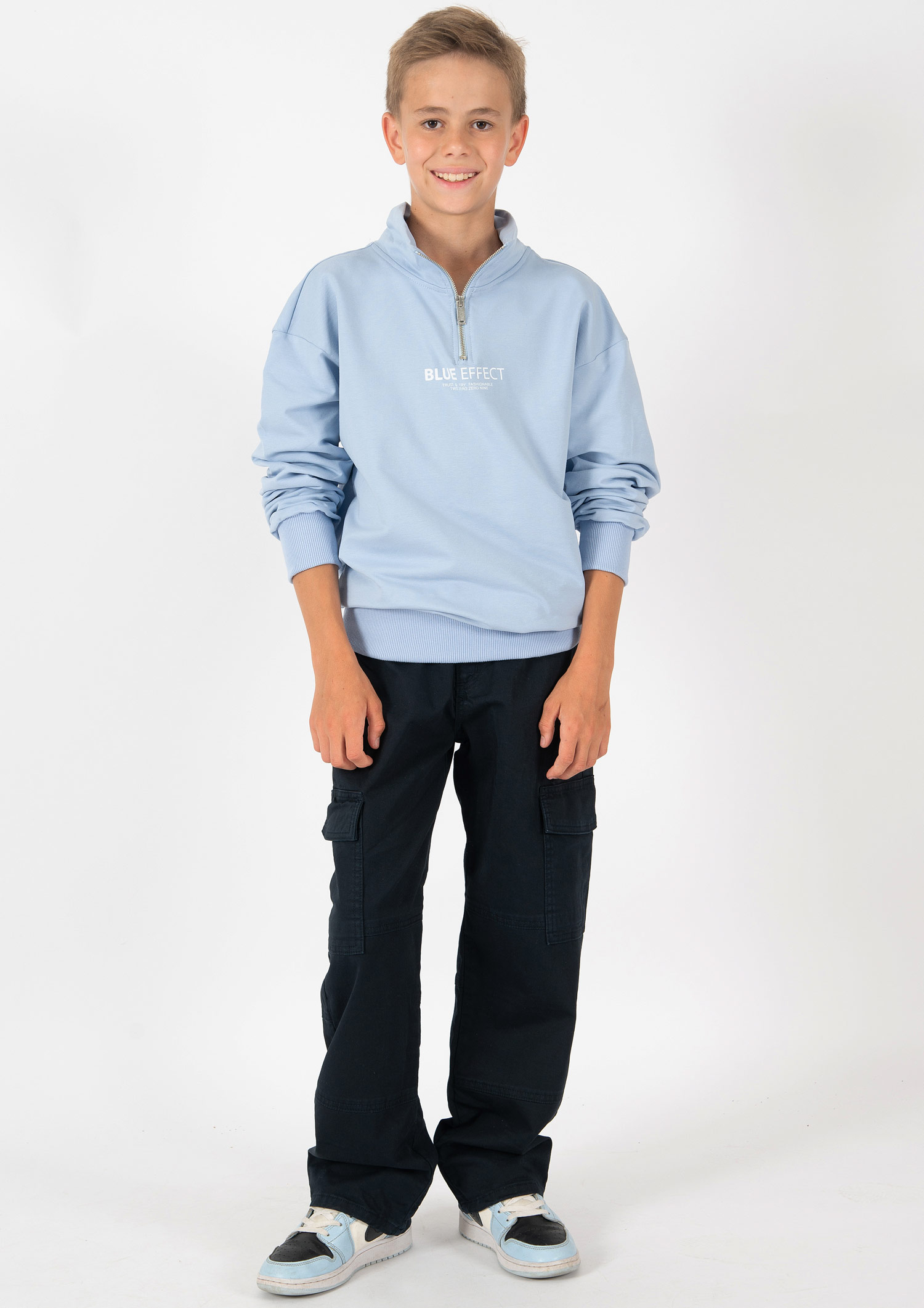 2855-Boys Baggy Cargo Pant available in Slim,Normal