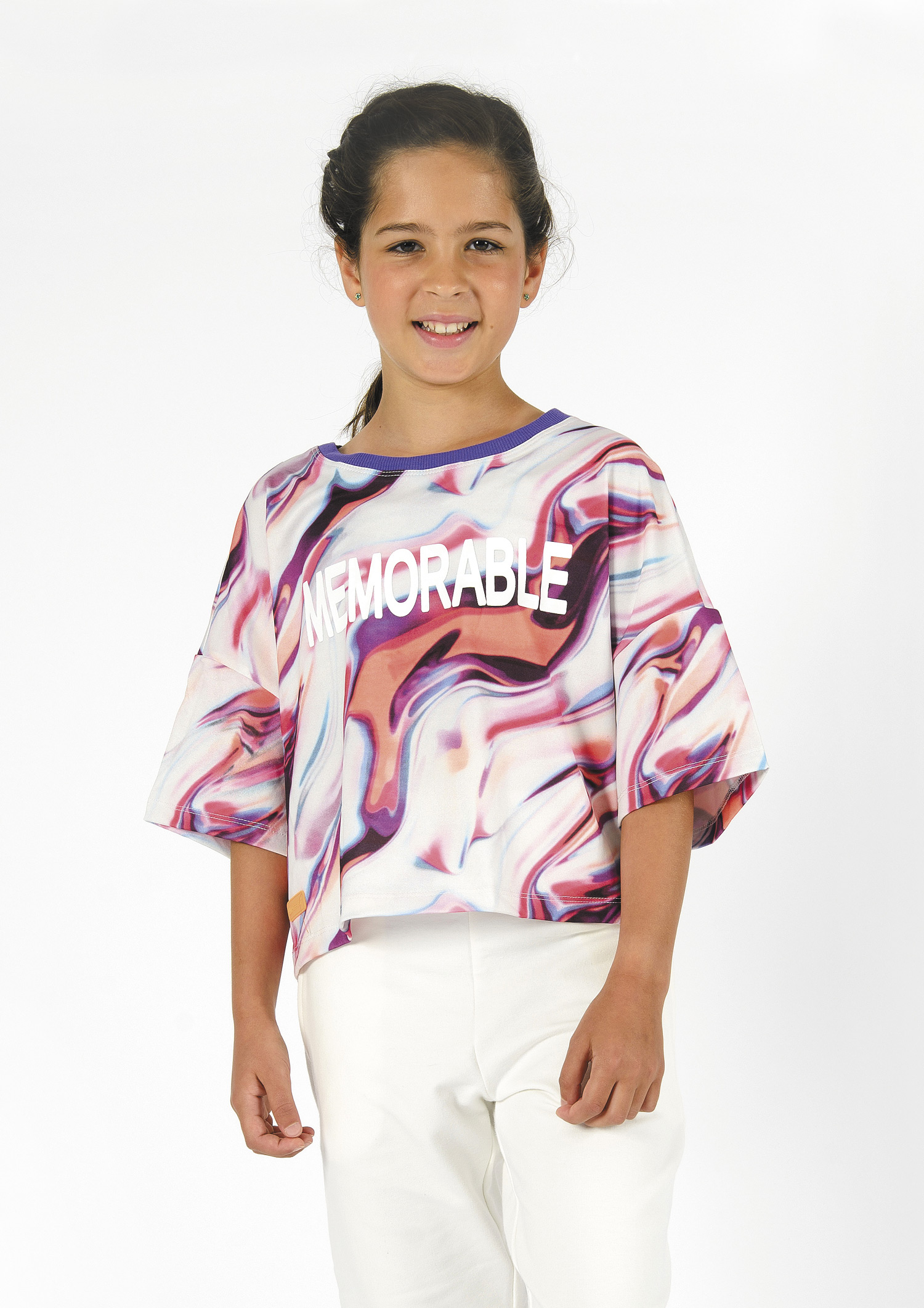 5632-Girls Boxy T-Shirt -Memorable 5632-Girls Boxy T-Shirt -Memorable