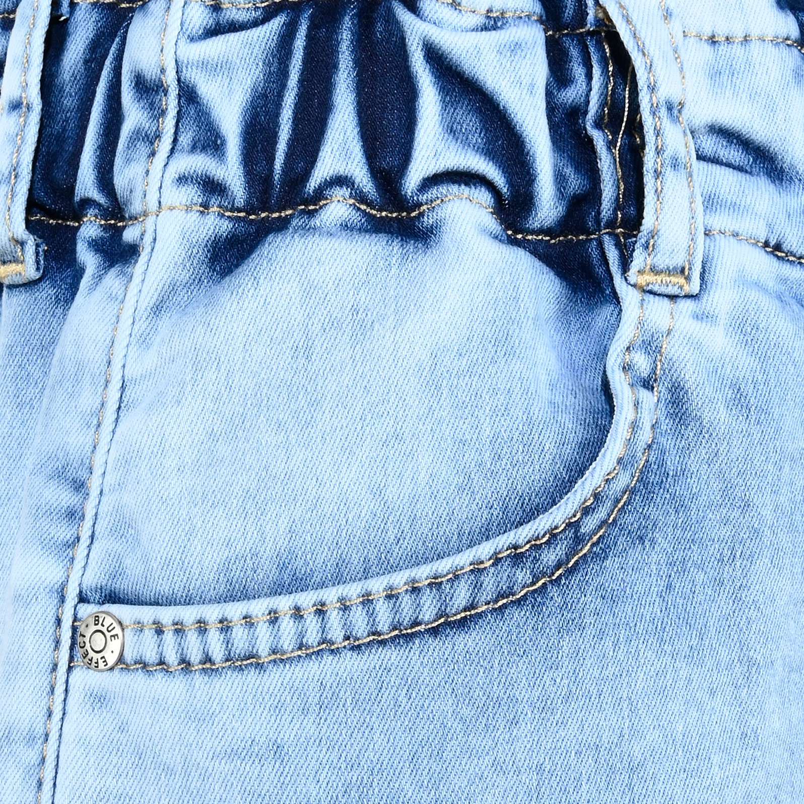 1299-Girls Balloon Fit Jeans Paperbag, Cropped, verfügbar in Slim, Normal