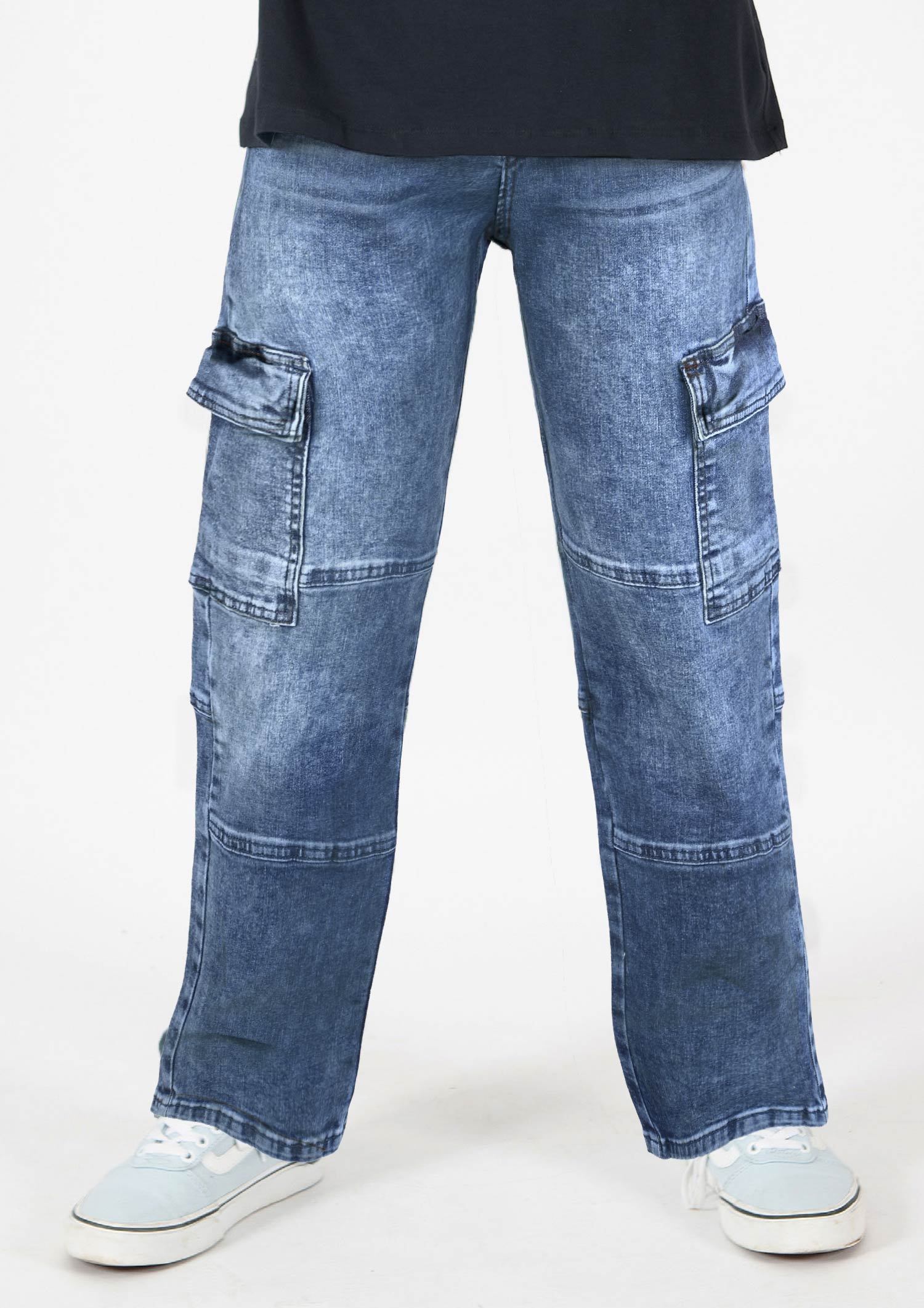 2857-Boys Cargo Baggy Jeans verfügbar in Normal