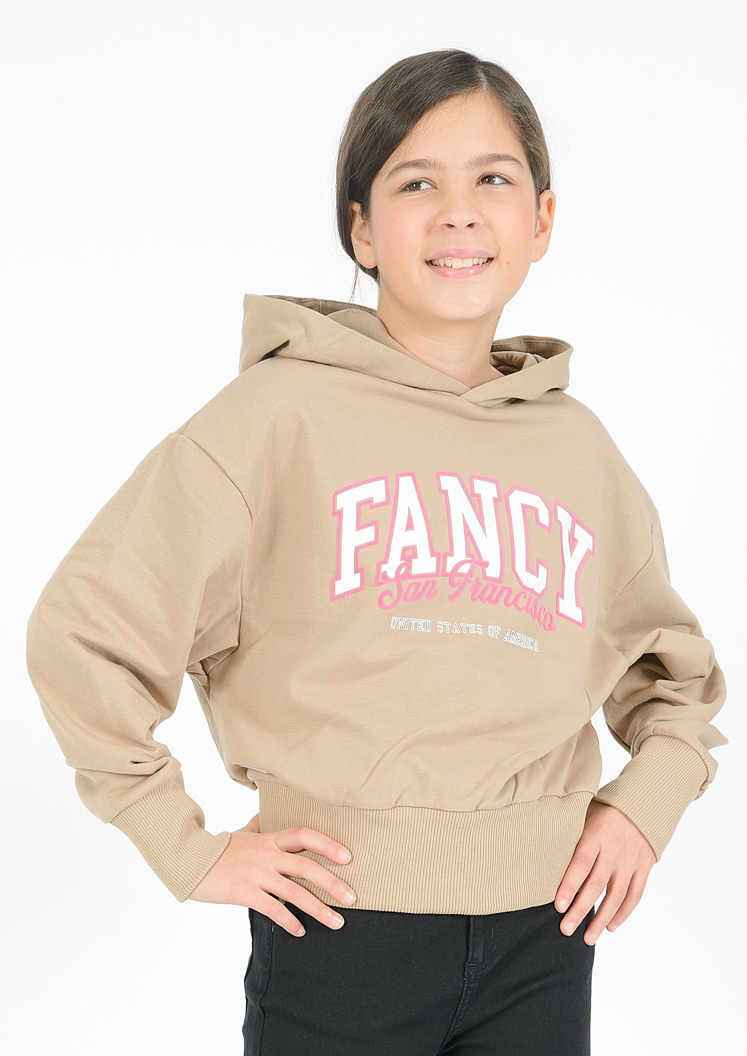 5913-JRNY Girls Boxy Hoodie -Fancy