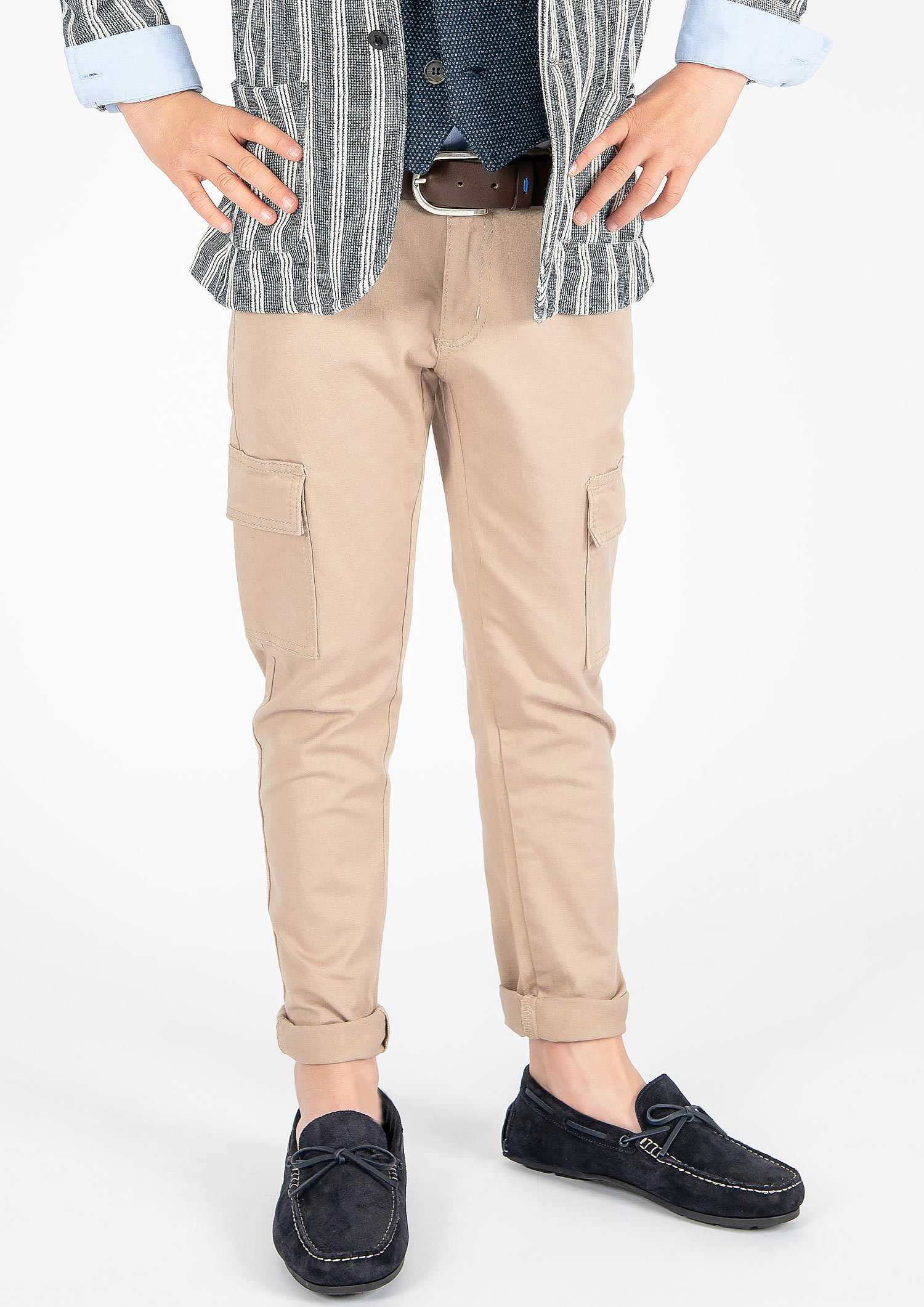 2871-Boys Wide Leg Cargo Pant available in Slim,Normal