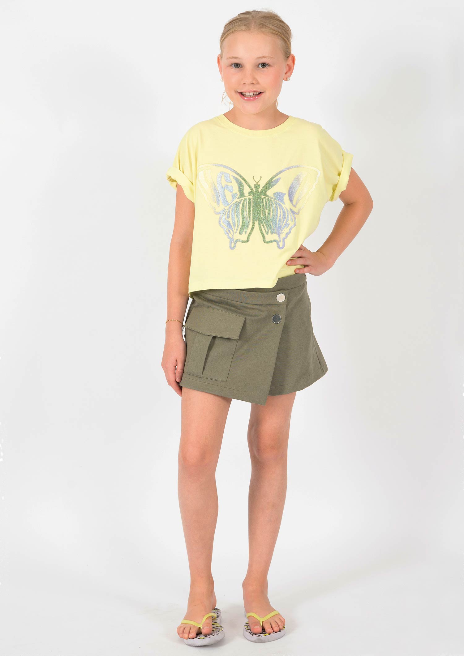 5959-Girls T-Shirt -Butterfly