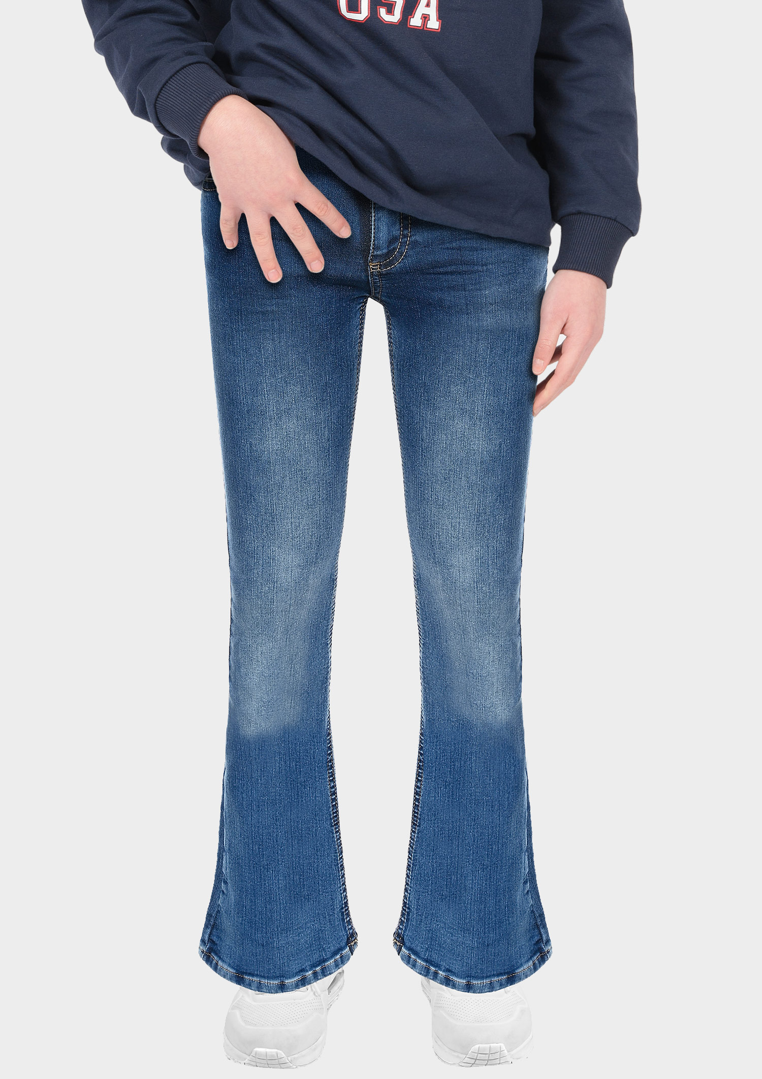 1272-NOS Girls Flared Jeans  Ultrastretch, verfügbar in Slim,Normal