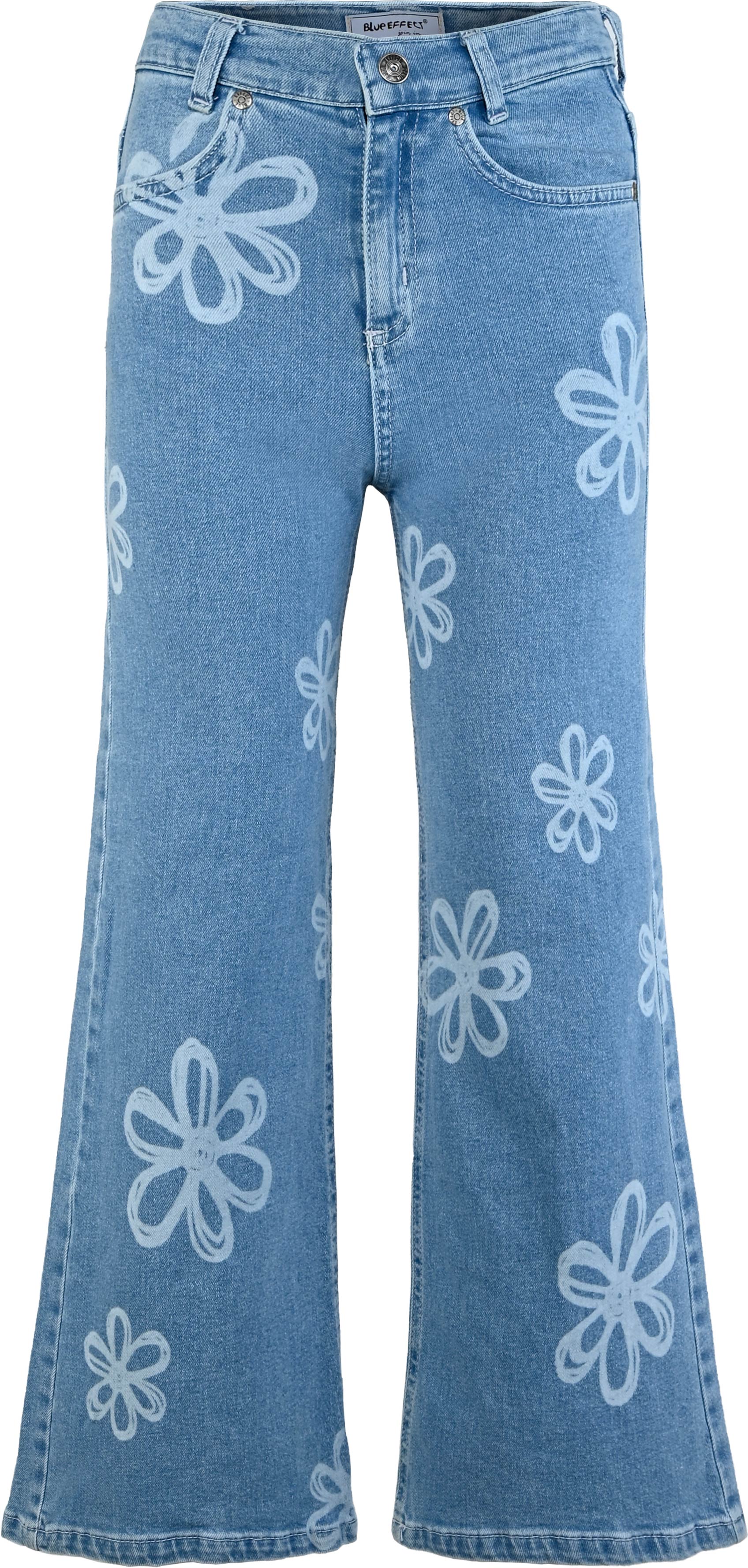 1345-Girls Wide Leg Jeans available in Slim,Normal
