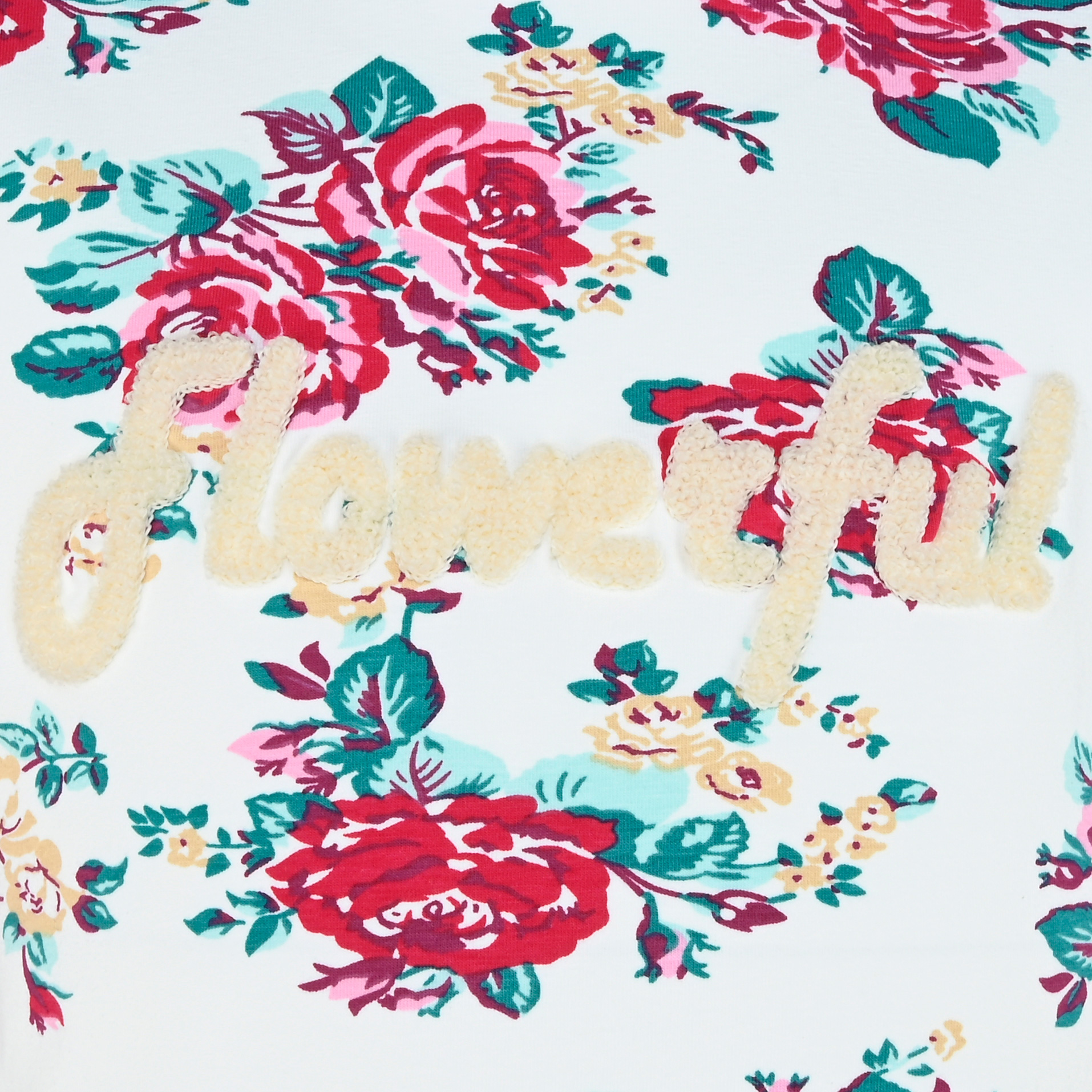 5740-Girls Hoodie -Flowerful