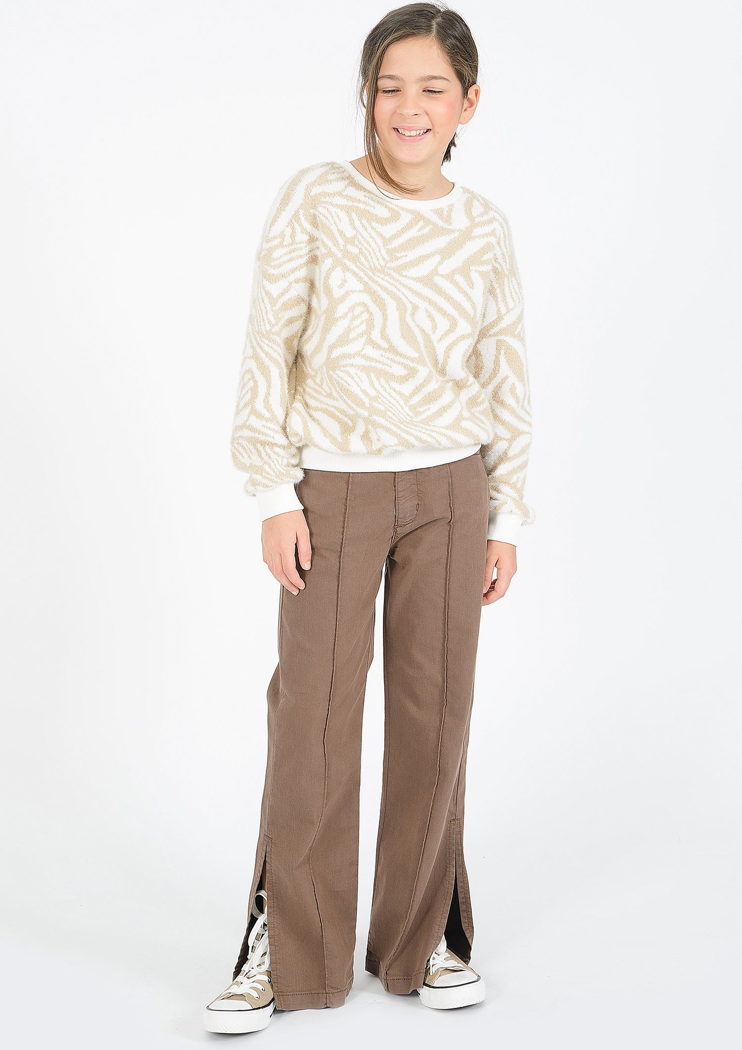 1358-Girls Flared Pant available in Slim,Normal
