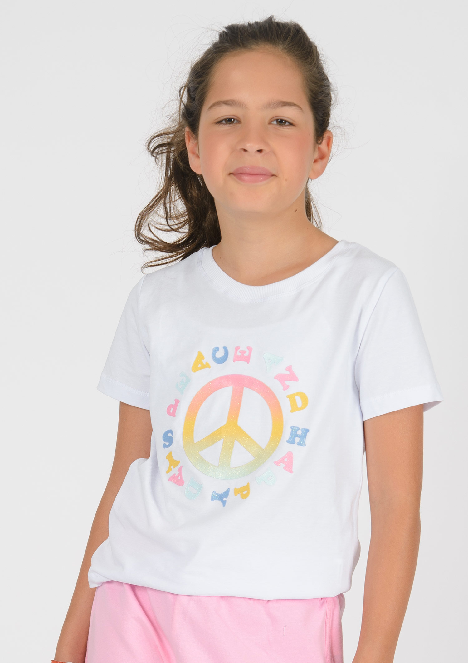 5872-JRNY Girls T-Shirt -Peace 