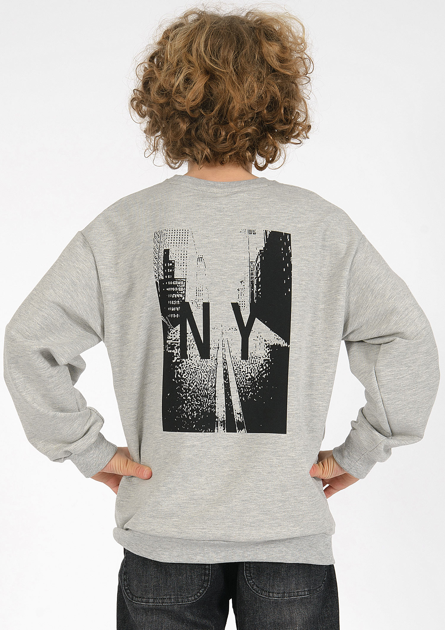 6317-Boys Oversized Sweatshirt -New York