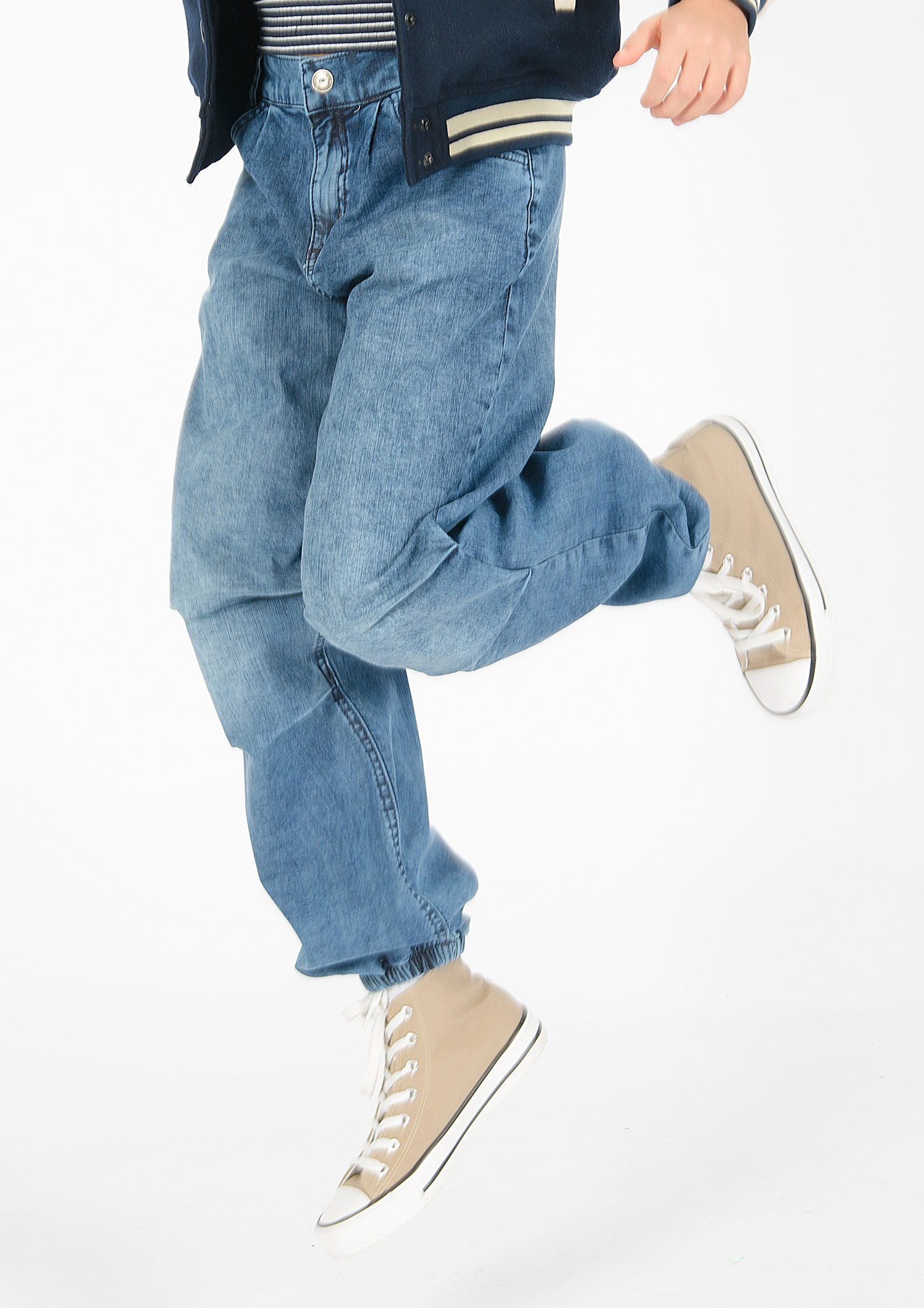1362-Girls Parachute Jeans available in Normal
