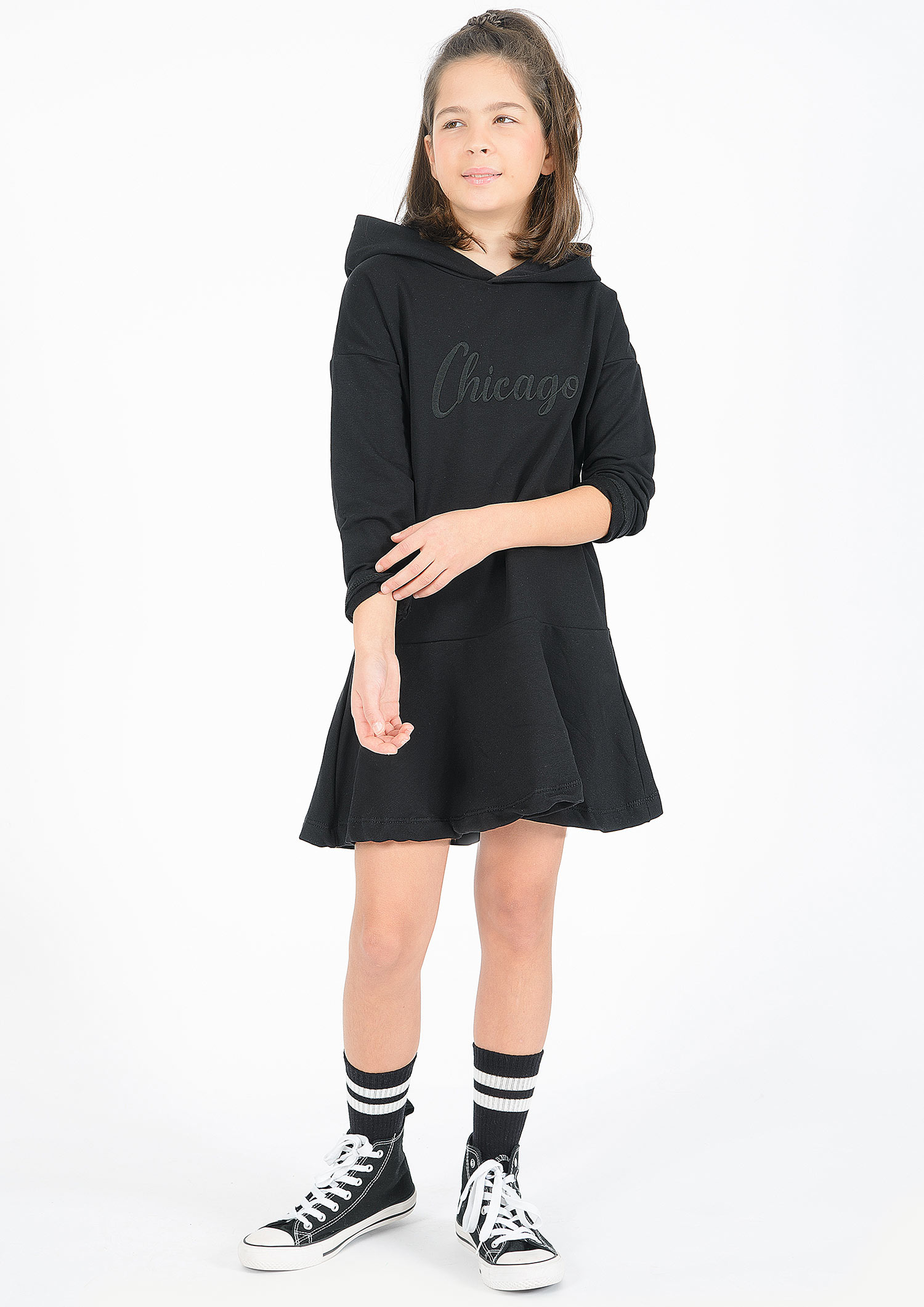 5925-Girls Sweat Dress -Chicago