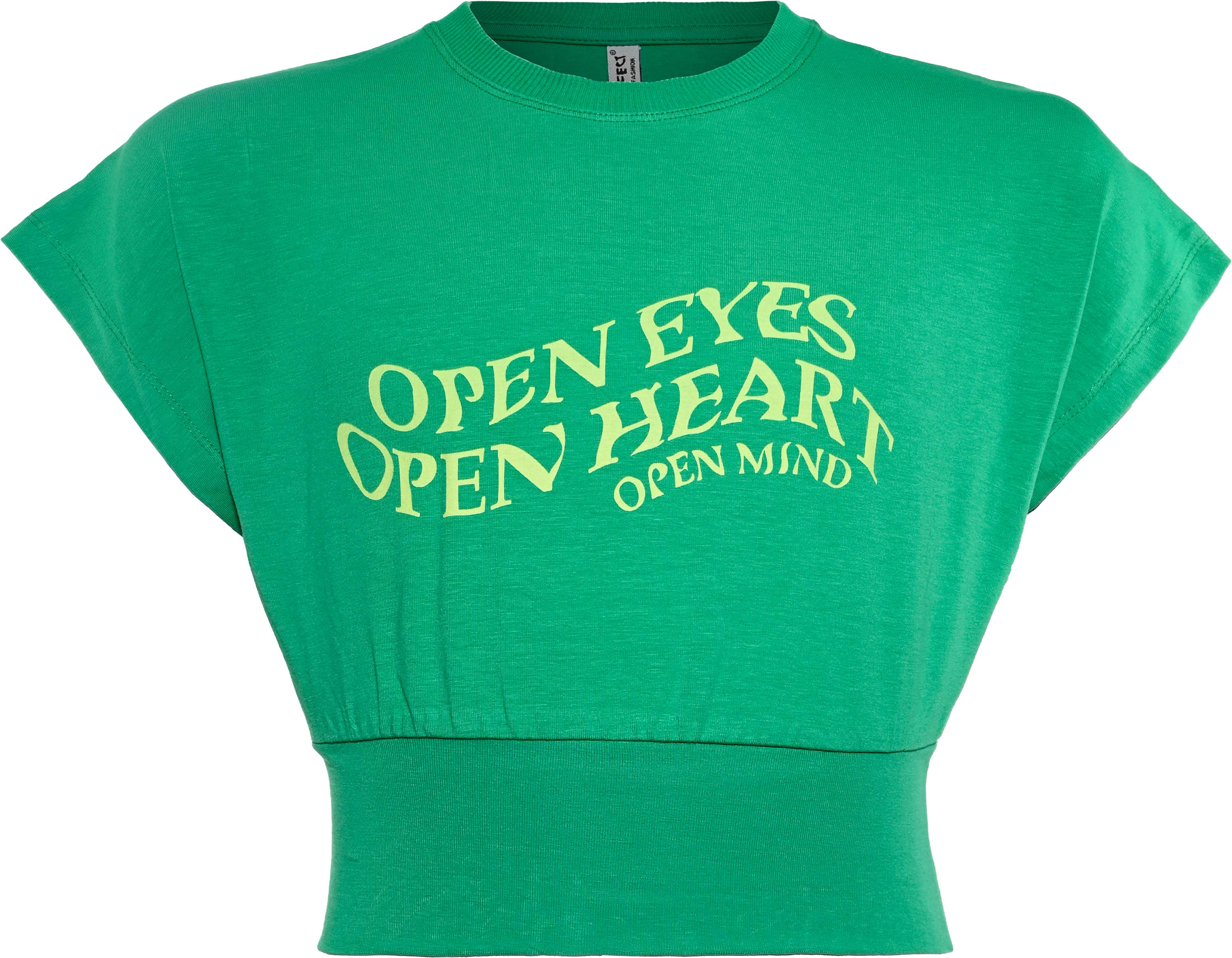 5978-Girls Boxy T-Shirt -Open Eyes Open Heart