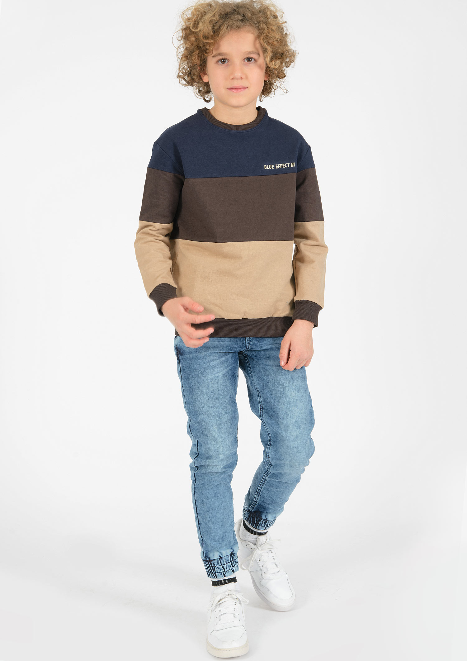 6294-JRNY Boys Sweatshirt Color Blocked