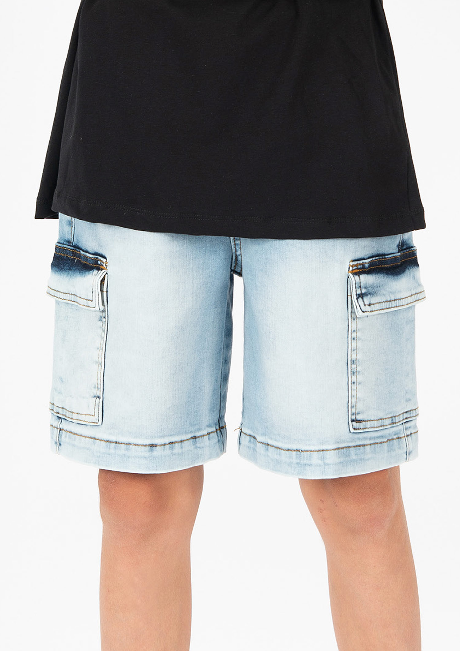 4857-Boys Relaxed Short Fit Cargo Jean